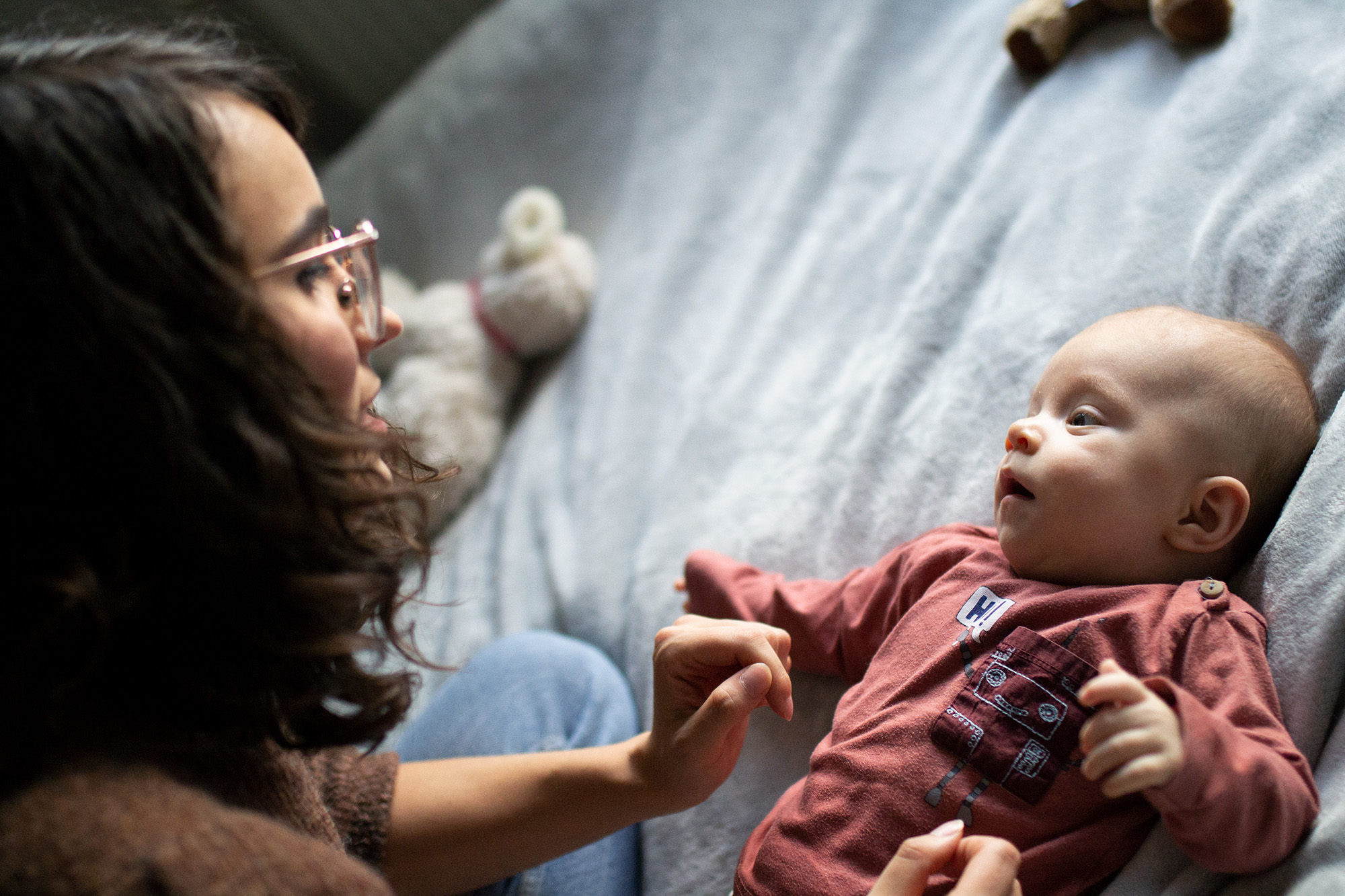 Fotoshooting mit Baby in den eigenen vier Wänden Saalfeld Thüringen